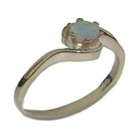 Britanci napravili bijeli zlatni prsten 18k sa prirodnim prstenom za angažman Opal Women - veličine