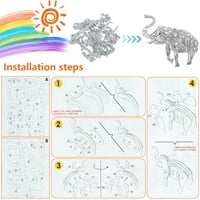 3D boja za slagalice za dječje životinje Izgradnja zagonetki s markerima olovke 3D puzzle umjetnosti
