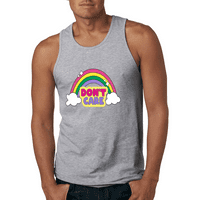 Ne zanimajte Sparkly Rainbow Design LGBT Pride Graphic Tank Top