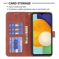 Feishell Samsung Case Case 5G novčanik s držačem kartice [RFID blokiranje] Kickstand Magnetic, Men'Stro