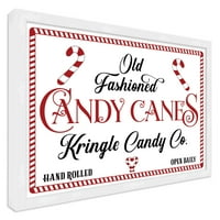 Old Fashiped Candy Canes Kringle Candy CO 13.5 19.5 uokviren božićni zidni dekor Poster