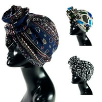 Ženske marame super mekani izuzetno uzorak pamučna modna žena geometrijska glava za glavu turbana za