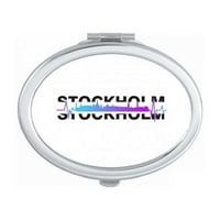 Urban Radio Stockholm Građevinsko zrcalo Prijenosne preklopljene ručne šminke dvostruke bočne naočale