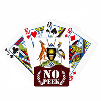 Uganda Afrika Nacionalni amblem Peek Poker igračka karta Privatna igra