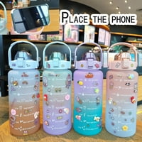 ASdomo sport na otvorenom čaša boca za piće pitke slamke gradijentna boja 2000ml sa držačem telefona
