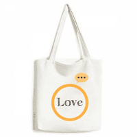 Love Word Inspirational Citat Valentinovo Izrazio za izraz Sack platnene torbe na ramenu