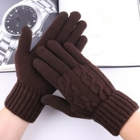 Cleariance Muški Zimske tople rukavice na dodir zaslona Ležersistere debele ručke za protupožarne vjetrove,