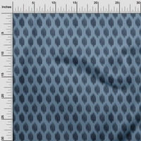 Onuone pamuk poplin sivkasto plava tkanina Geometrijska linija Ikat šivaće tkanine uz dvorište tiskano