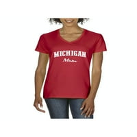 Normalno je dosadno - Ženska majica V-izrez kratki rukav, do žena Veličina 3XL - Michigan mama