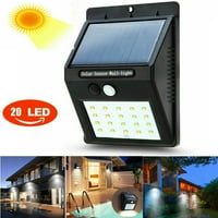 Solarna svjetla na otvorenom, bežični LED senzor za pokretanje solarna svjetla, jednostavna instalacija vodootporna sigurnosna svjetla za ulazna vrata, stražnje dvorište, prilaz, garaža