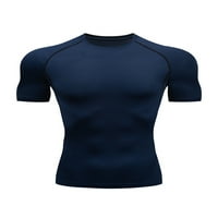 Beiwei Muški ljetni vrhovi kratkih rukava Kompresioni košulje obične sportske majice Ležerne majice