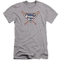 Superman - prekriženi miševi - premium tanka fit majica kratke rukave - velika