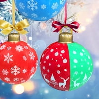 Lulshou Božićni ukrasi na otvorenom Božić ukrašeni kuglicni džinovski božićni kuglica na napuhavanje