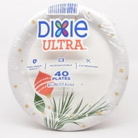 Dixie Ultra 7 za jednokratnu ploču za odmor za jednokratnu upotrebu, otporan na rezanje - 40ct
