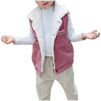 JJayotai Toddler Baby Boys Djevojke Jesen zimski donji rub Corduroy CAPECOAT rever dugme Cardigan Vest