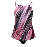 Western kupaći kupaći kostimi za žene Ženske kupaće kostime MI & MECT odvaja kravata Retro Hot Pink