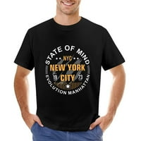 Vintage New York City Stanje uma Muška grafička majica Vintage kratki rukav Sport Tee Black 3xl