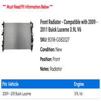 Prednji radijator - kompatibilan sa - Buick LUCERNE 3.9L V 2010