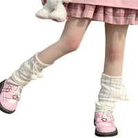 Slatka japanska noga grijači djevojke žene harajuku dugi čarape ptičje pletene gležnje visokog nogu