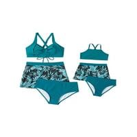 Licupiee ženske djevojke kupaće odijelo Halter bikini kupaći kostimi sa suknjem od tropske plaže mama
