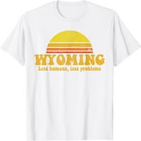 Država Wyoming Smešno Vintage Slogan Retro Suvenir US Poklon majica za žene Omladinska grafika casual