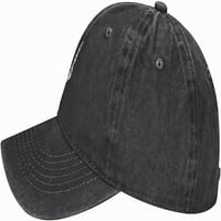 Unise traper bejzbol kapa Vintage isprana podesiva kapu sa loptom crna ukrasna kaketa za muškarce