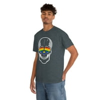 Obiteljskop LLC lubanja, majica za valentine, majice za modne duge košulje grafička majica LGBT gay