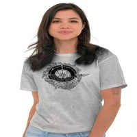 Kompas za kitove besplatni duh životinjski ženski grafički majica majica Brisco brendovi 5x