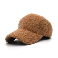 Shuwee janjeća vuna bejzbol kapa za žene Fleece Sportski šeširi Udobne tople zimske na otvorenom Sun