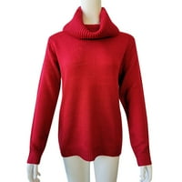 Dukseri za žene za žene rukav ženski bluza dugi džemper čvrsta skakača vrhunska ženska bluza