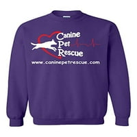 Canine Pet Rescue CPR životinja Rekue Heartbeat K Puppy Dog Unise odrasli grč za vrat Duks-Purple-4XL