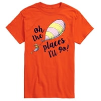 Dr Seuss - Oh, mjesta ću otići - grafička majica za mušku kratku rukavu