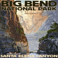 Nacionalni park Big Bend, Teksas, kanjon Santa Elene, Slikarke serije