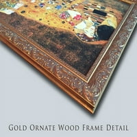 Ploča 42. Orchard Oriole Gold Ornate Wood Framed Canvas Umjetnost Johna Jamesa Audubon