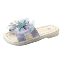 B91XZ Toddler Dječji sandale Ljetne papuče Dječje djevojke Bow Flip flops rhinestone dječje modne papuče