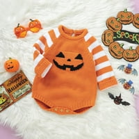 Xinhuaya Newborn Baby Boy Girl Halloween Outfit unise bundeve dugih rukava Klimace džemper mjehurić