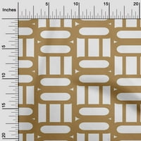 Onuone pamučne kambrične smeđe tkanine Geometrijski obrtni projekti Dekor tkanina štampan dvorište široko
