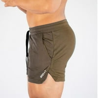 TOBCHONP Tkankene kratke hlače muške elastične tkanine kratke hlače Elastični struk cašice na otvorenom