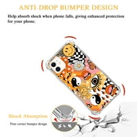 Hippie Trippy Collage Case kompatibilan sa iPhone 12, estetskim umjetničkim dizajnom TPU cofper cover
