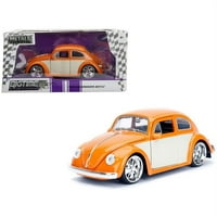 Volkswagen Beetle Orange and Cream Bigtime Kustoms Diecast model automobila od strane Jada