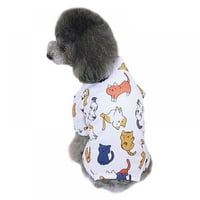 Passke košulje za male srednje pse crtani print pas majice Mekani prozračni prsluk bez rukava štene