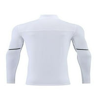 Glonme Muške Kompresijske košulje hladne suhe teretane na dugim rukavima Sport T majica Fitness casual