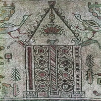 Ark savez. Nmosaic iz hrama Beth Alpha u današnji dan Izrael, početkom 6. vijeka A.D. poster ispis