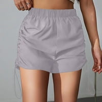Ženske kratke hlače Ležerne ljetne udobne elastične visokog struka Trčanice za vježbanje s džepovima