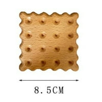 Čvrsti drveni slatki biskvični u obliku biskvitskog podloga za dom