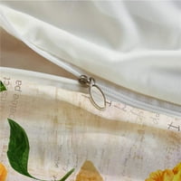 Modni kućni tekstil 3D suncokretov ispisani posteljina pokrivača Komfrički poklopac, kraljica