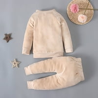Binmer Dječja jesen i zimska puna boja džemper s dugim rukavima Dvije djece odjeća