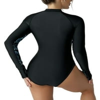 Eloshman Žene surfanje kupaćim kostimima Oprema One kupaći kostim dugih rukava bežična odjeća za zaštitu