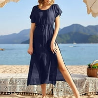 Haljine za žene Casual Split Sseaside Beach Beach Bikini Smock Duga suknja Haljina za sunčanje