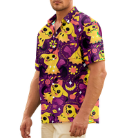 FNNYKO MAN & BOYS Ljetni havajske majice Crtani slatko tiskano šareno pravilno fit casual majica kratkih